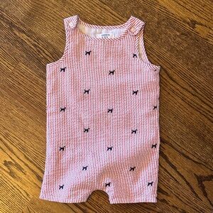 Crown & Ivy Pink and White Striped Baby Outfit